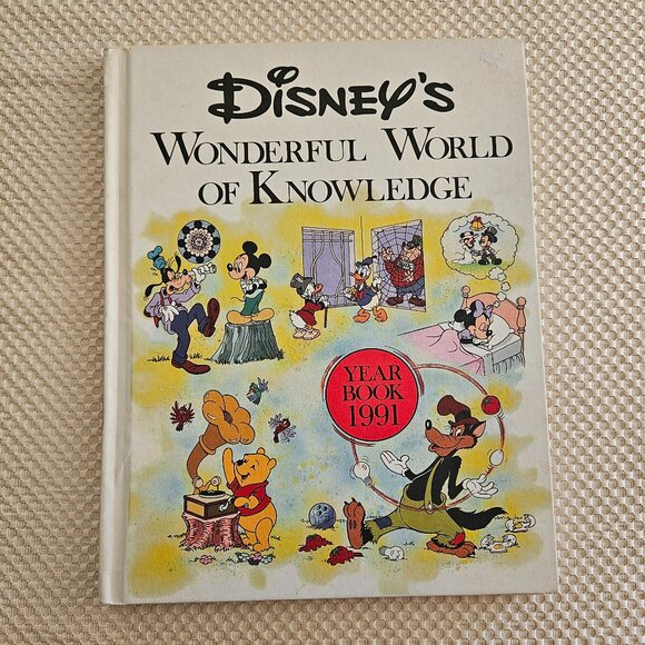 Vintage 1991 - Disney's‎ Wonderful World of Knowledge - Hardcover - Picture 1 of 13